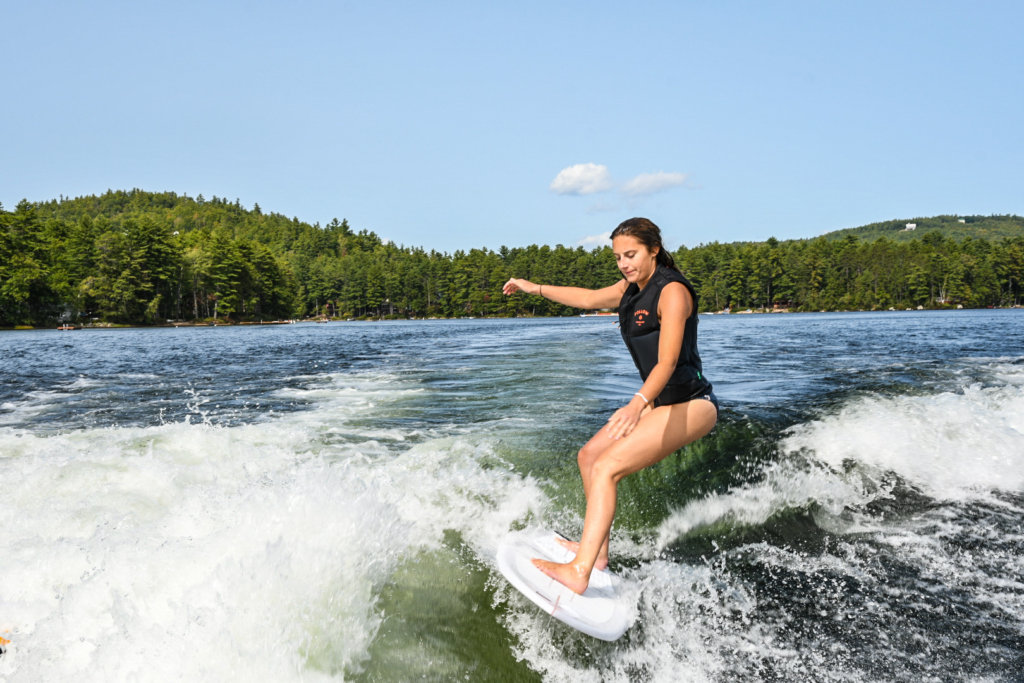 One of our employees takes a rip on the 2020 Flyweight Bat Tail. 