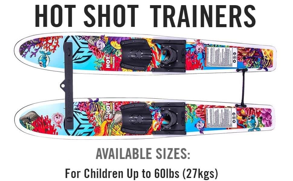 The HO HOT shot trainers are the perfect tool to get young skiers out on water. 
