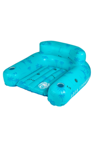 The Lounge Float is super comfy, has an optional fold out footrest, and cupholders for the best lounging experience you've ever had