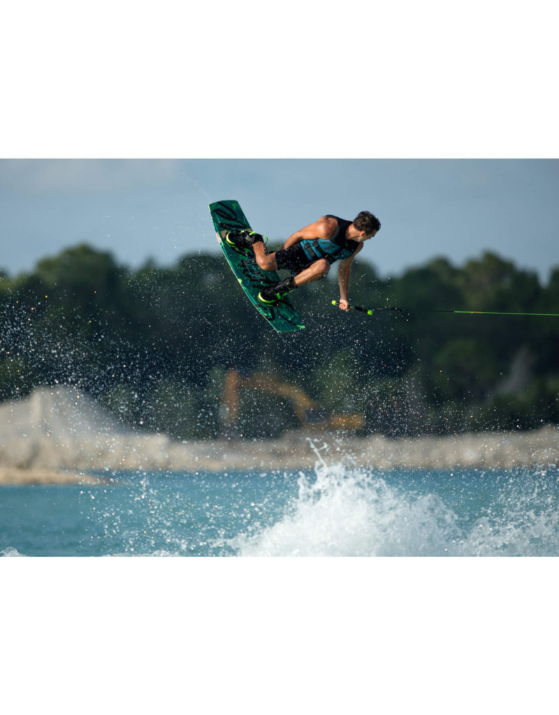 A Ronix Pro Rider boosts high off the wake on the new 2021 Ronix Supreme Wakeboard